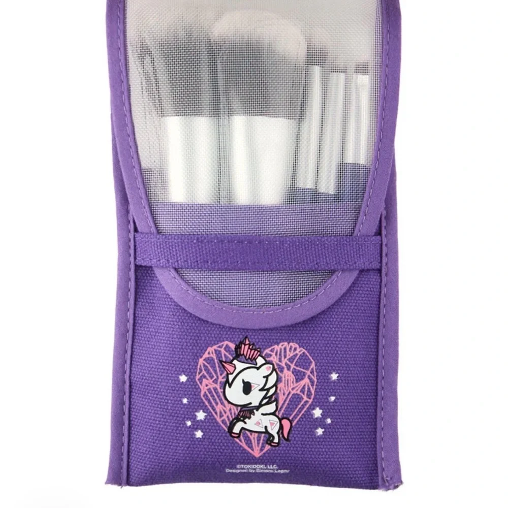 The Crème Shop Digital Princess Mini Travel Brush Set - Purple